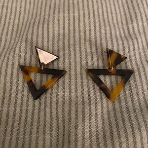 Geometric Tortoise Earrings